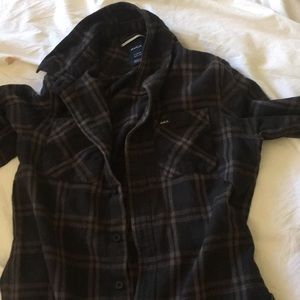 Rvca boys button down shirt